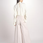 pantalone largo con nervature ORIANA 540 54 85 PABBLE quelledue 
