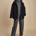 pantalone in tela con 2 pinces ACUNA SNW SLATE MELANGE studio nicholson 