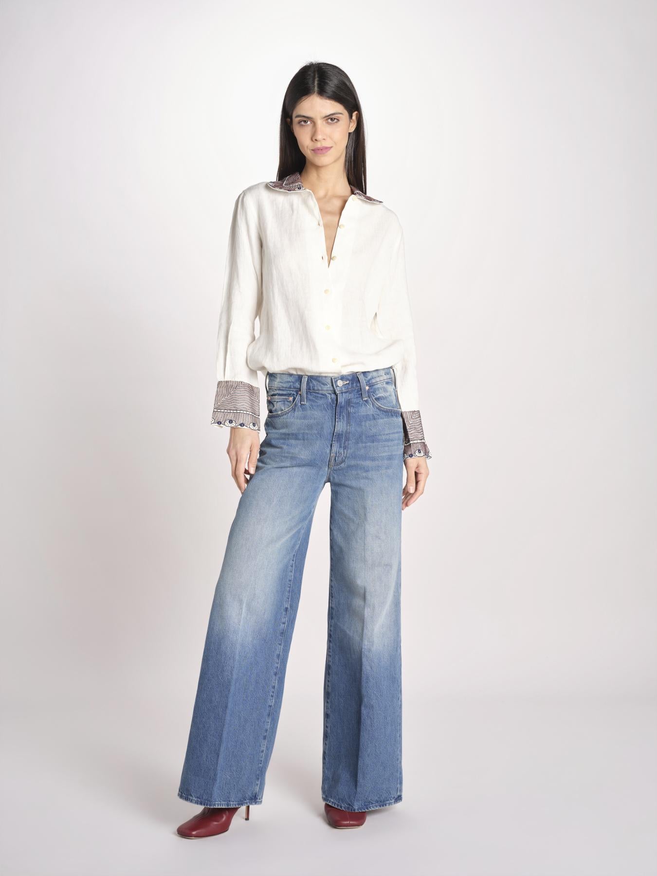 Camicia in lino LOUDI OFF WHITE jupe by jackie 