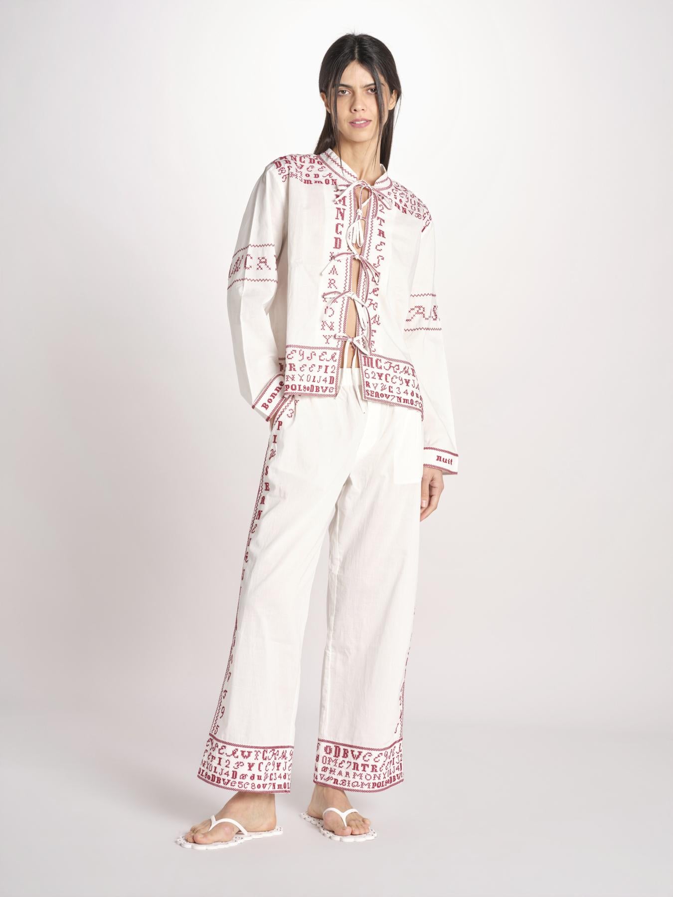 set pigiama 801 WHITE sea ny 