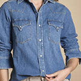 camicia denim NTEX-00403 D390 fortela 