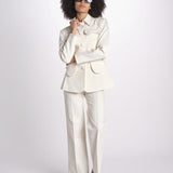 giacca quattro tasche TAMARA 25S4JAC20 ECRU destree 