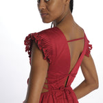 Abito RED BUTTERFLY ricamo farfalla 337217 RED farm rio 