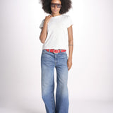 t-shirt girocollo manica corta WSCT20 01 WHITE merz b 