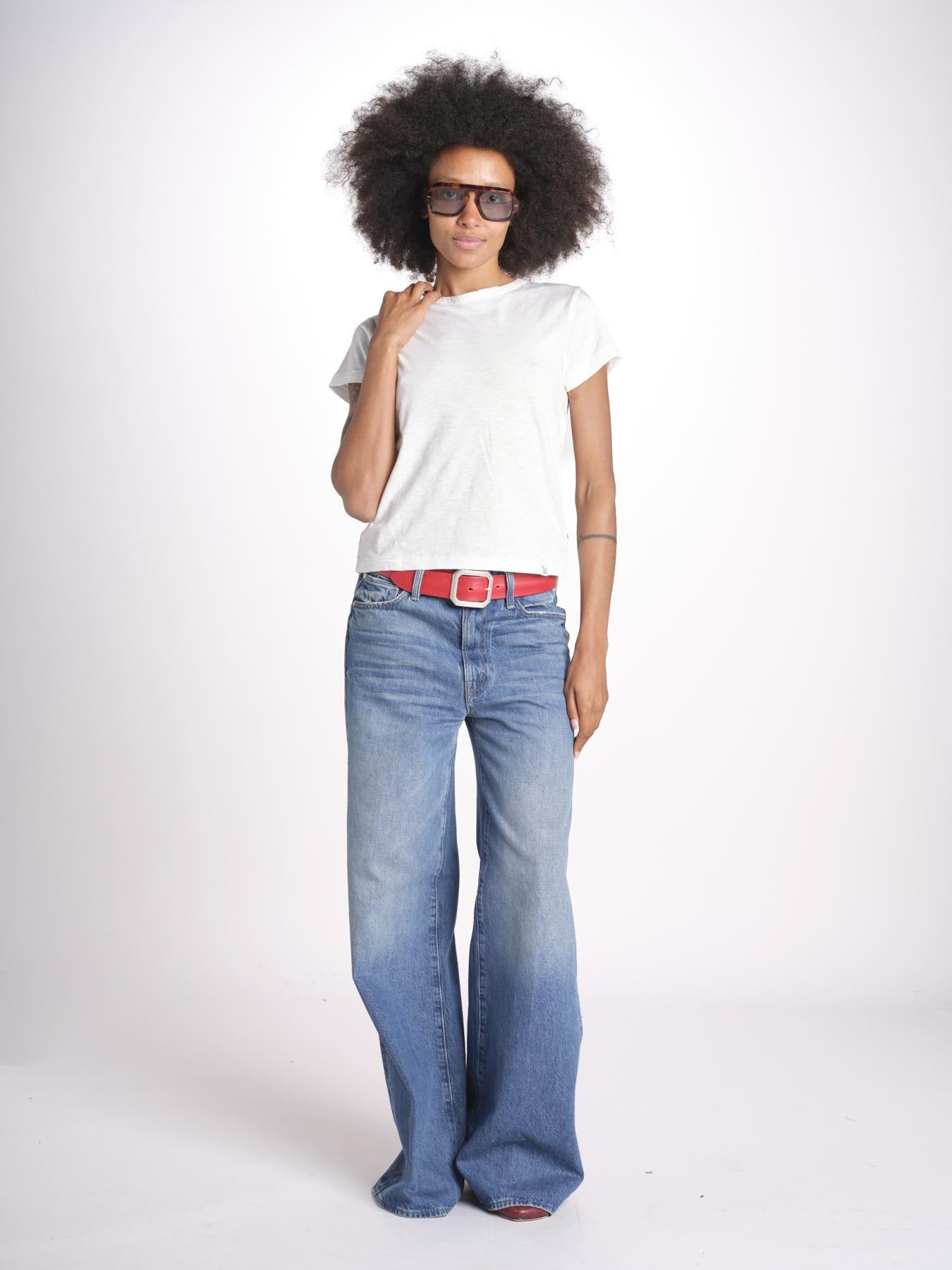 t-shirt girocollo manica corta WSCT20 01 WHITE merz b 