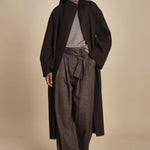 cappotto lungo cimosato T8734U MORO dusan 