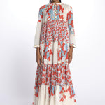 Abito lungo m/l fiori Maxi Hippydress MH BFF4 MA4 yvonne s. 