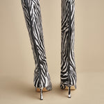 stivale alto zebrato PETRA CALF F870ZBR ZBR studio AMELIA 