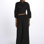 EMILE pantaloni con balze EMILE NOIR laraethnics 
