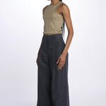 Pantalone HIGH WAIST pences con risvolto 51279LCO MIDNIGHT phillip lim 