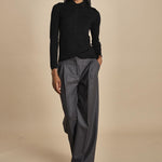 polo a costine in lana merino MIL LAU3 E14035 NERO milaura 