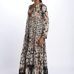 Abito lungo m/l fiori Maxi Hippydress MH BF1 MA1 yvonne s. 