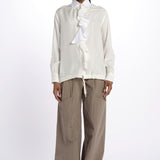 Camicia seta con rouches BRIDGET SHIRT HABOTAI jejia 