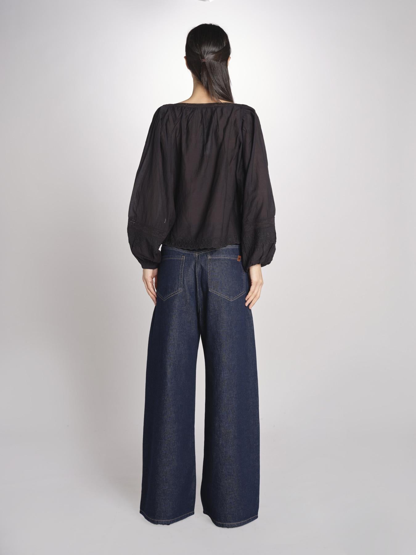 Camicia con scollo quadrato GIOVANNA 2HVA27-V09848 NOIR vanessa bruno 