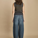 gilet jaquard. PUL0296 GRI5925W soeur 