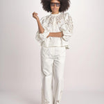 camicia con dettagli macrama VESMA PAPYRUS scarlett poppies 