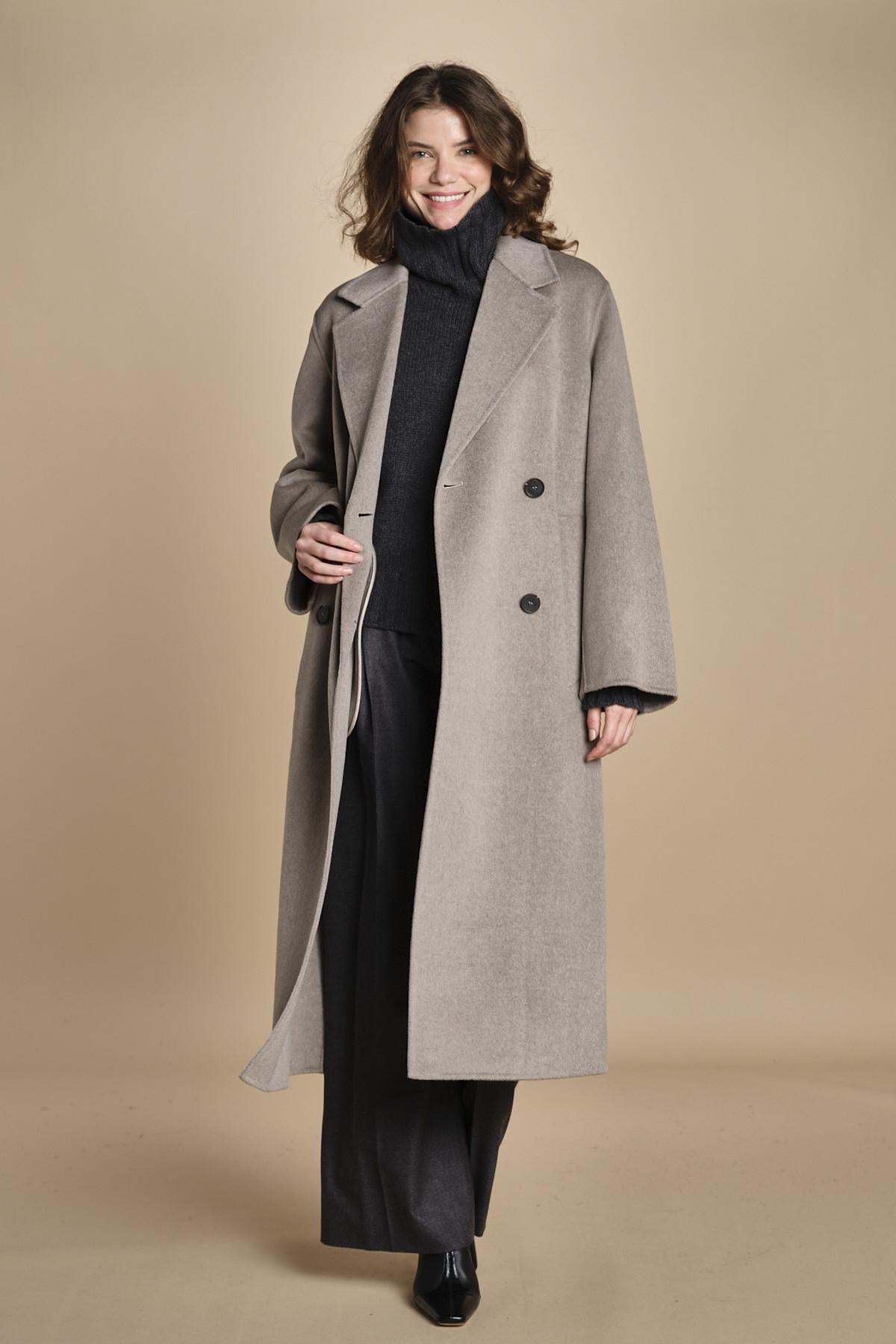 CLARA cappotto doppiopetto IO1111105 BE457 ivy oak 