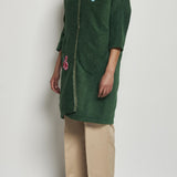 Cappotto ricamato 20C 1PRE CT32EMB GREEN marit ilison 