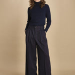 pantalone con 2 pinces ed elastico. PAN0241 BLE1935W soeur 