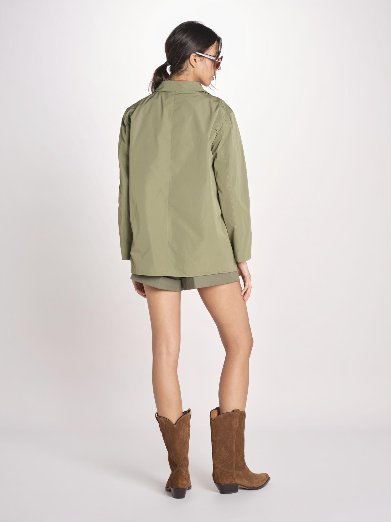 N616 giacca in nylon con tasche N616 01260 VERDE aspesi 