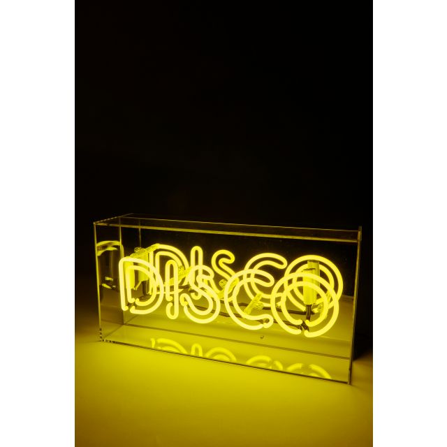 Luce neon Disco gialla
