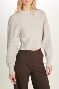 Sweater by MRZ crew neck, ribbed details, raglan sleeve