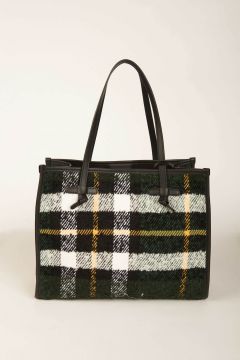 Marcella shopping bag in mix check