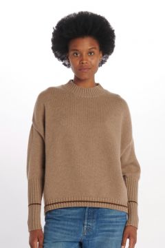 Sweater over ribbed edge