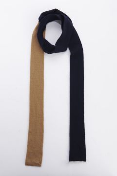 Two-color long scarf