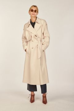 Ivory trench coat